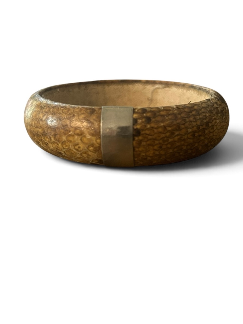 Genuine Snakeskin Bangle Bracelet - Women Jewelry